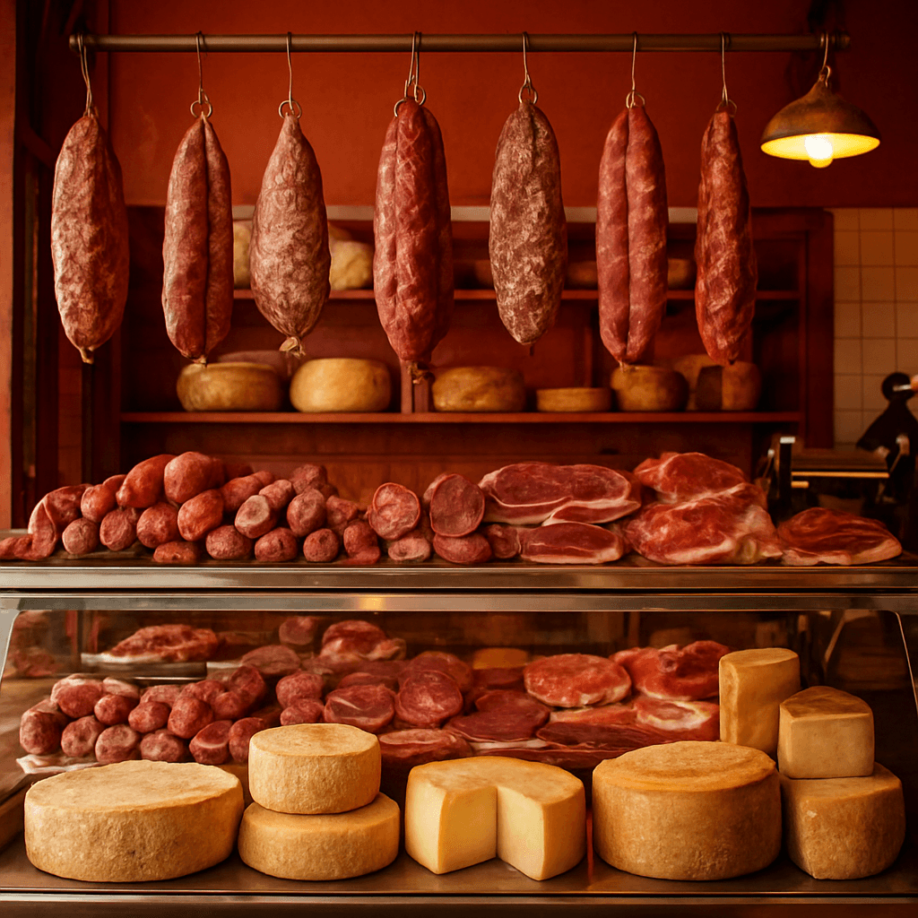 Traditional Italian deli counter