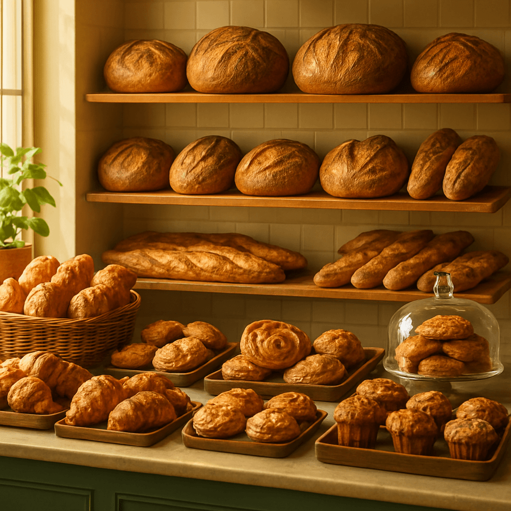 In-store bakery counter