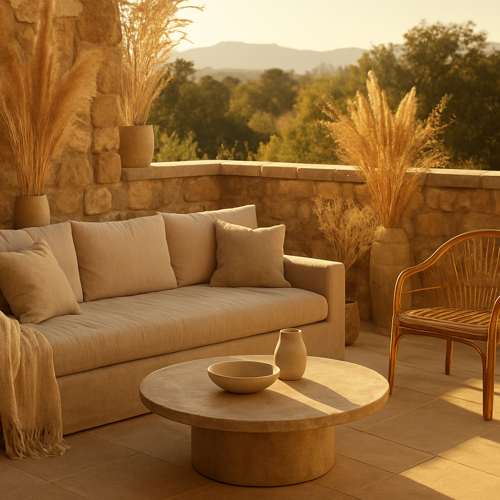 Warm California outdoor living